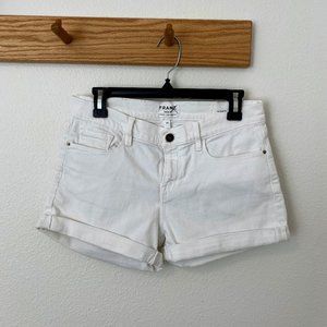 FRAME Denim Le Cutoff Short, White